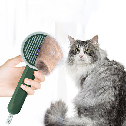 2-in-1 UV Pet Grooming Comb for Cats and Dogs