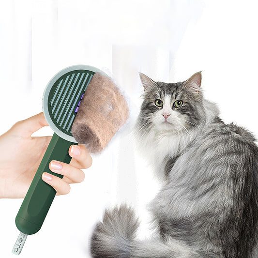 2-in-1 UV Pet Grooming Comb for Cats and Dogs
