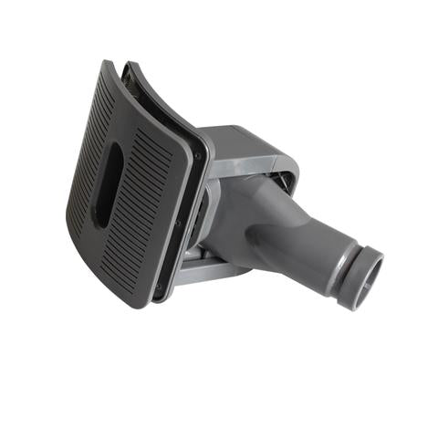 Gray vacuum attachment on a white background
