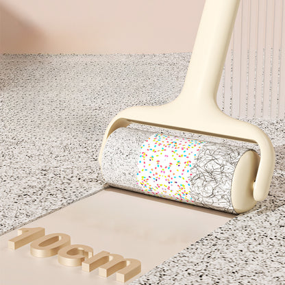 Portable pet hair remover roller refill ideal for home, office, travel, and quick touch-ups on clothing.