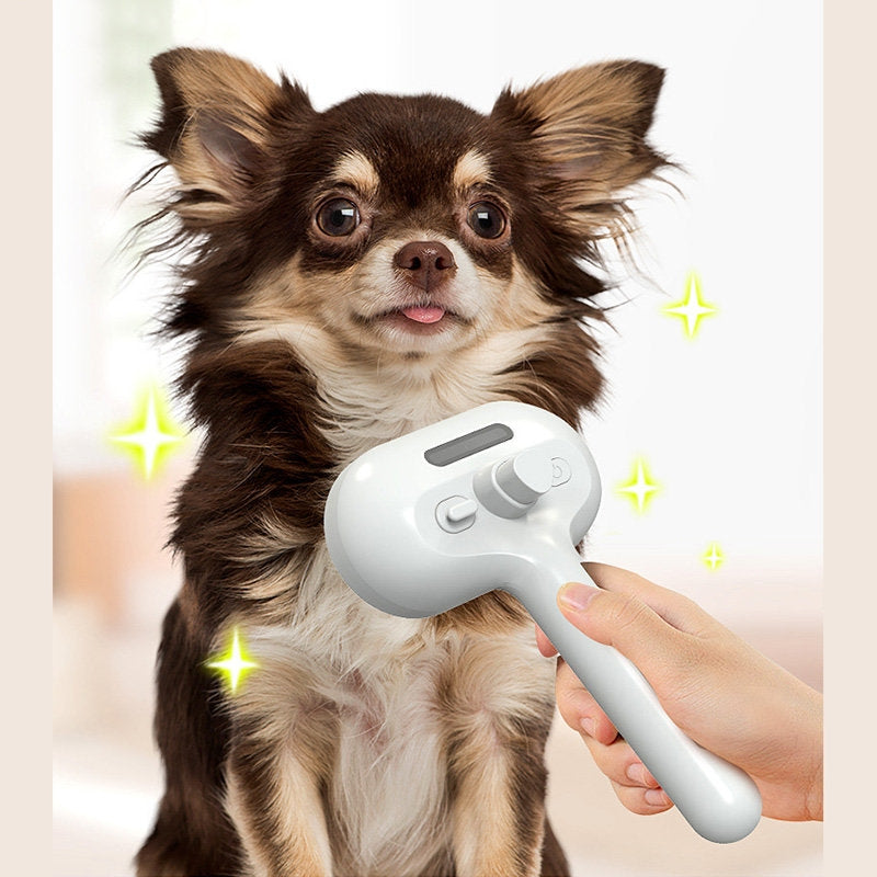 Pet Grooming Brush with Fine Mist Spray