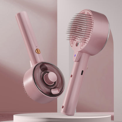 Self-Cleaning Pet Spray Grooming Brush