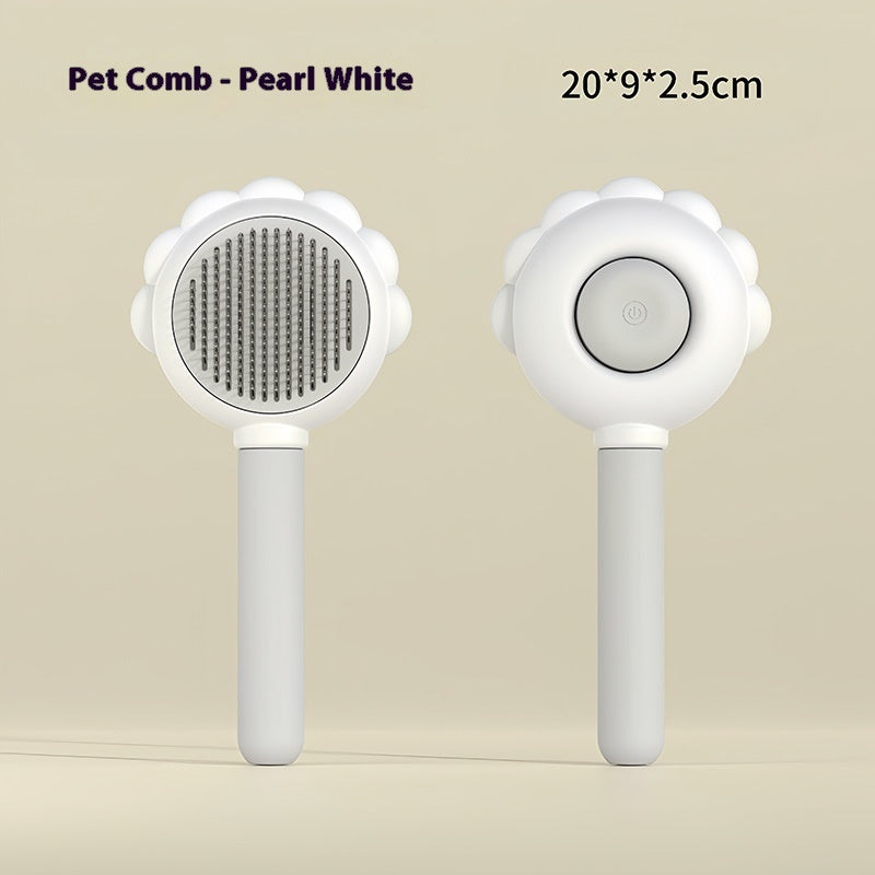 Stainless Steel Self-Cleaning Pet Brush