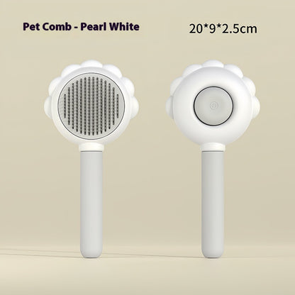 Stainless Steel Self-Cleaning Pet Brush